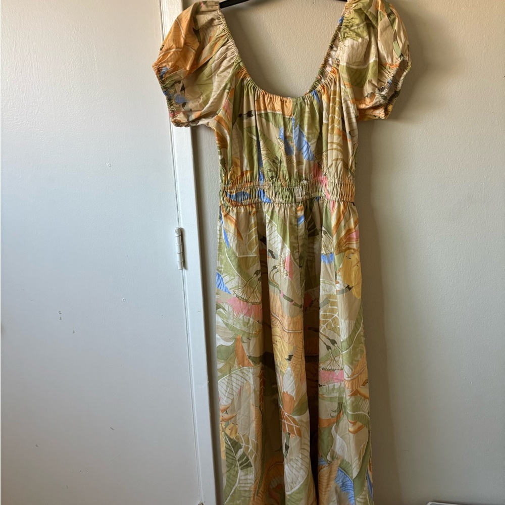 H&M Floral Maxi Dress - Yellow, Green, Blue